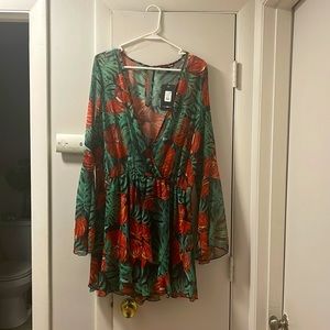 Fashion Nova Romper Sheer/ See Through Summer/ Spring